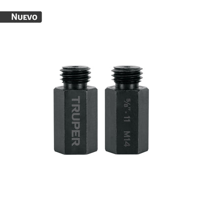 Juego 2 adaptadores para borlas doble cara, M14