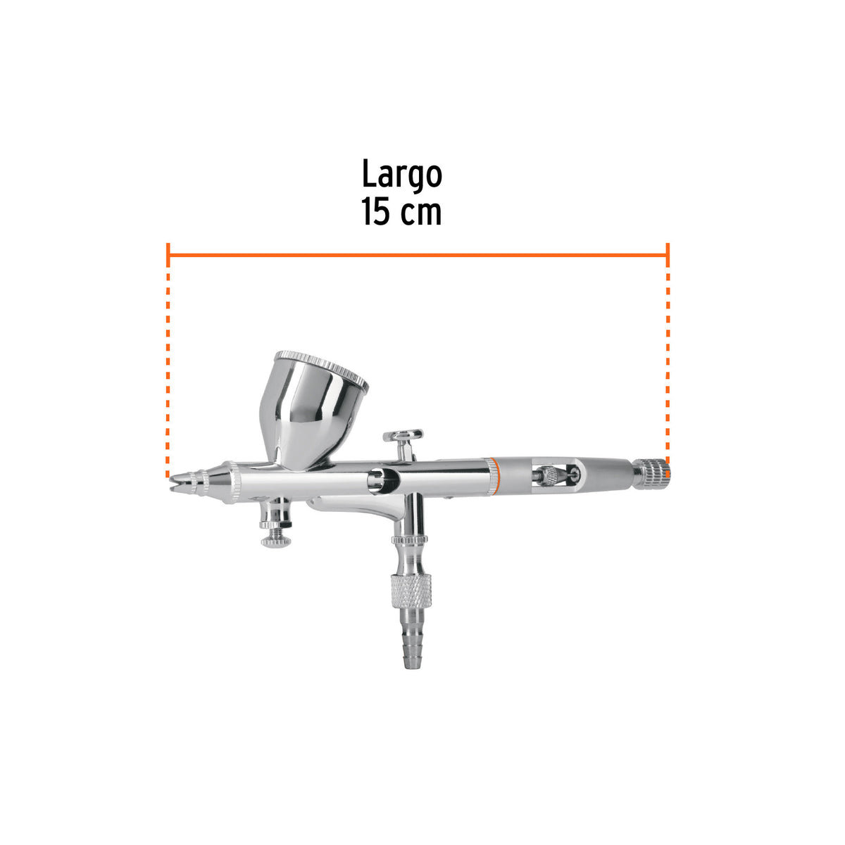 Pistola aerográfica de gravedad vaso fijo