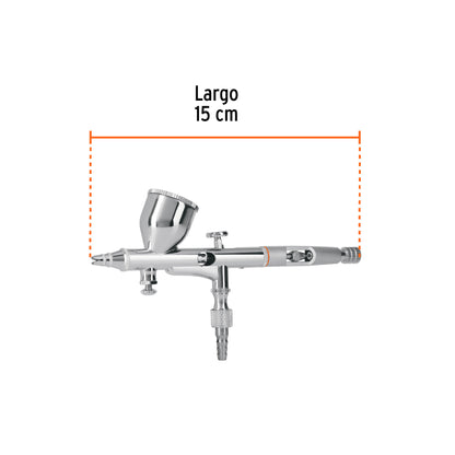 Pistola aerográfica de gravedad vaso fijo