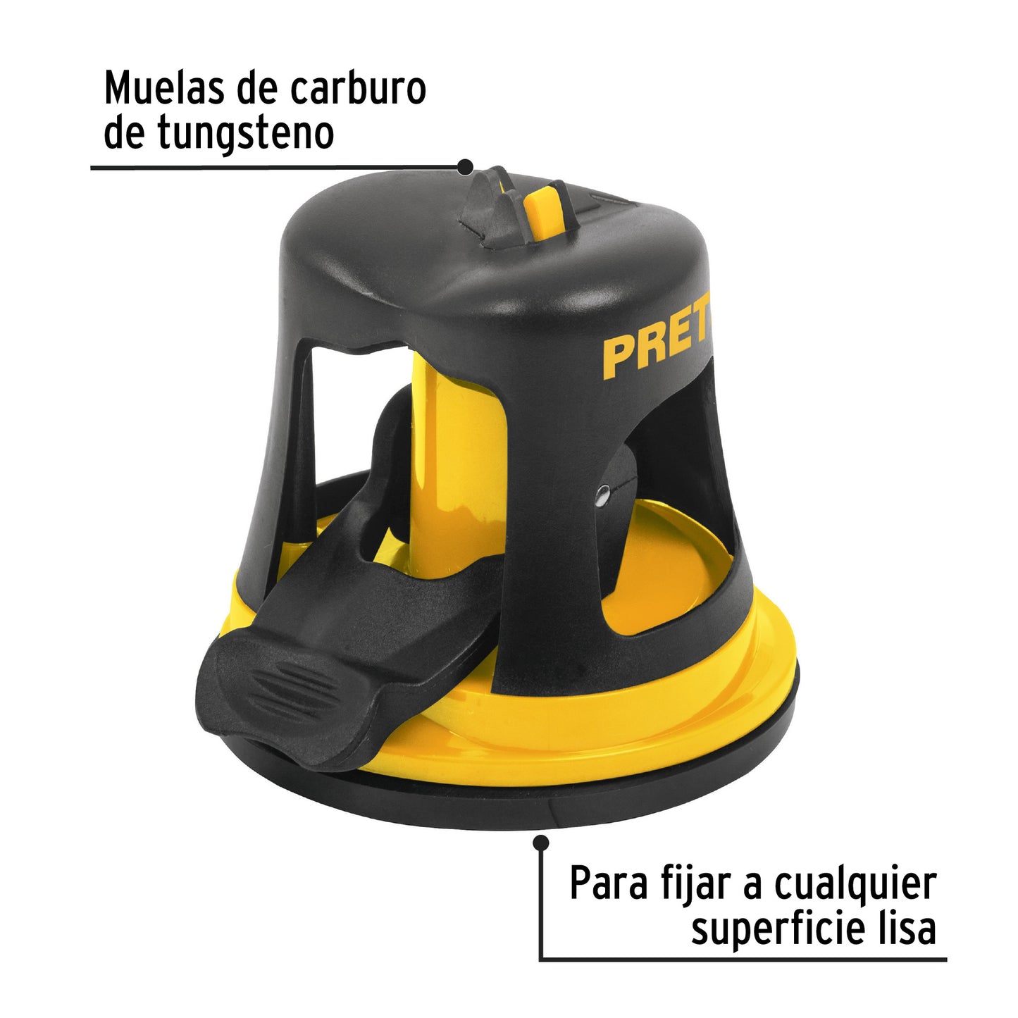 Afilador de cuchillos con base de ventosa