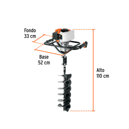 Ahoyadora/motoperforadora a gasolina 52 cc · vista 3