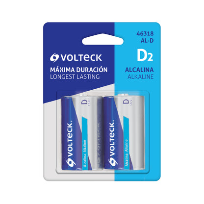 Blíster con 2 pilas alcalinas D · vista 2