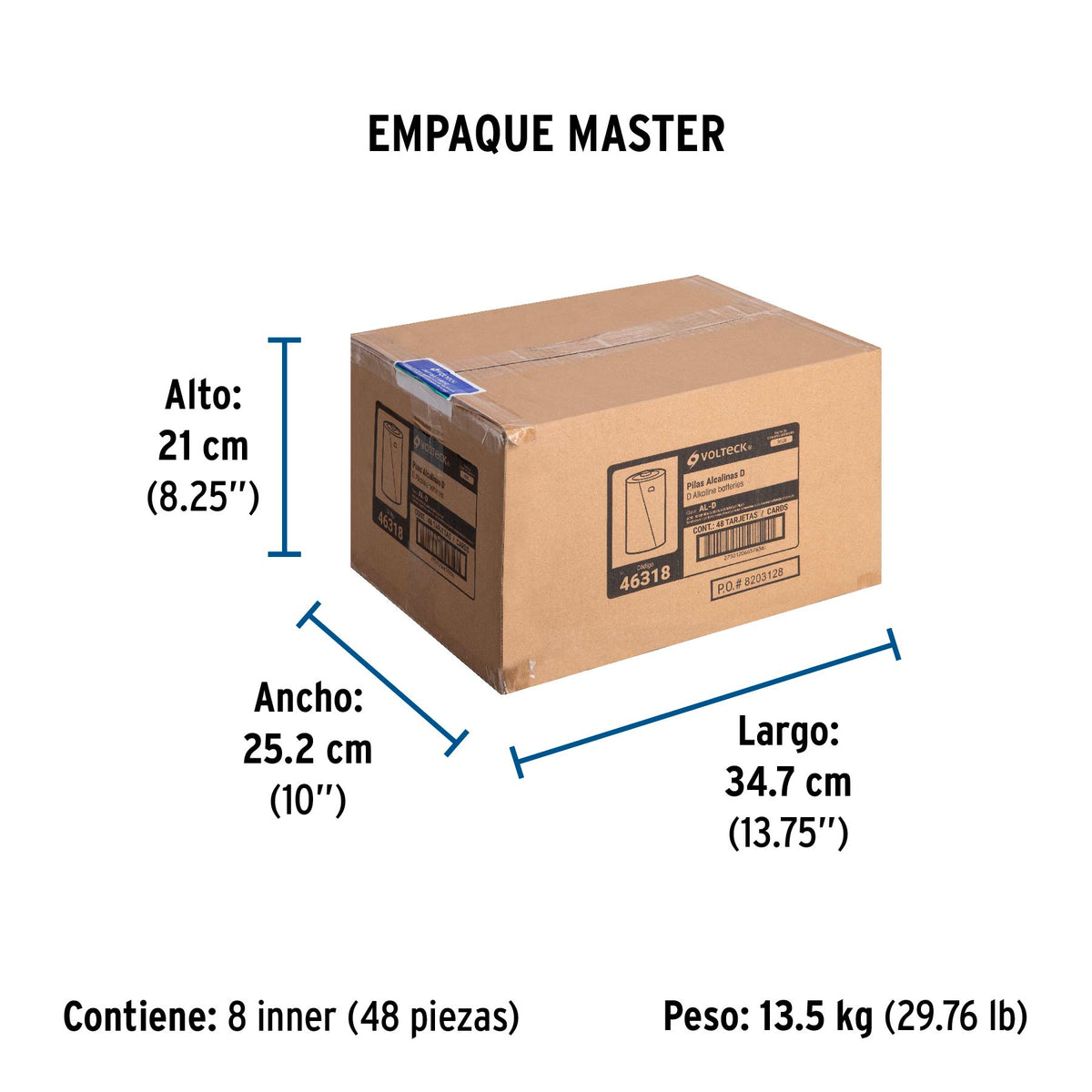 Blíster con 2 pilas alcalinas D · vista 5