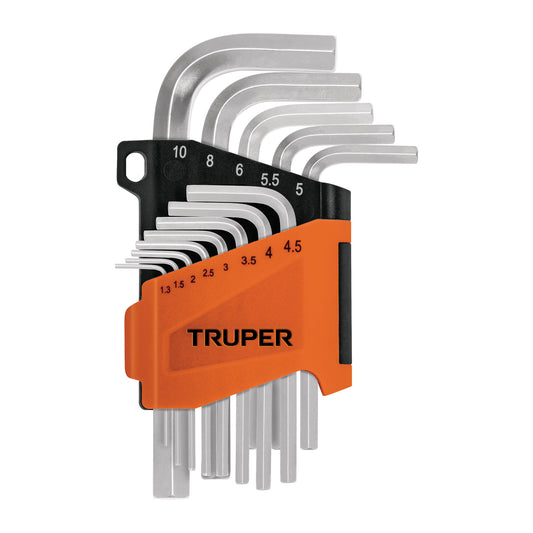 Juego 13 llaves hexagonales mm con organizador