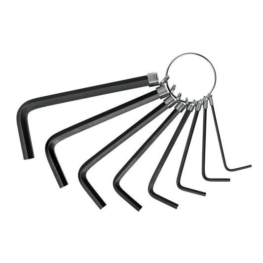 Juego 8 llaves hexagonales mm tipo llavero