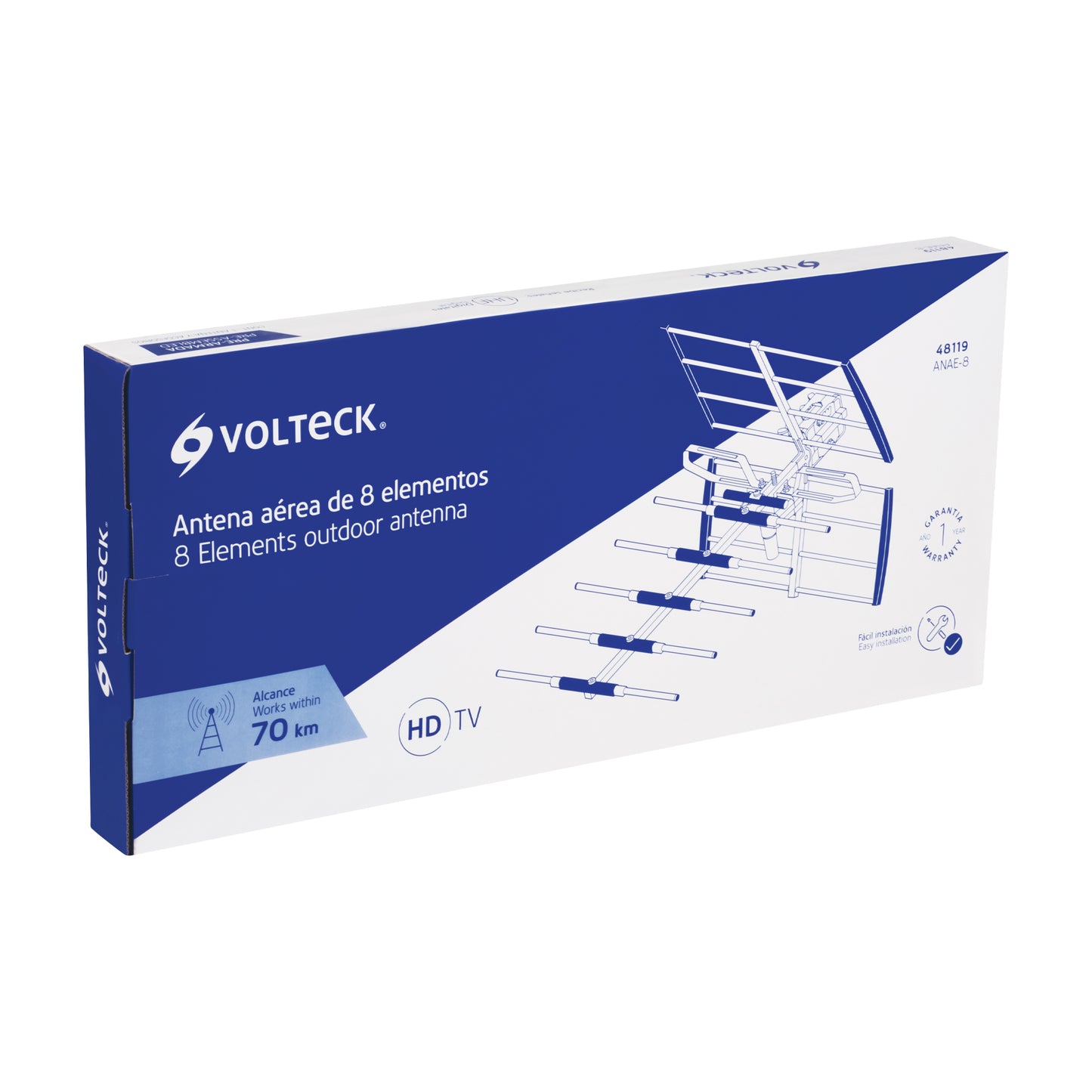 Antena aérea para HD TV de 14 elementos y 11 dB