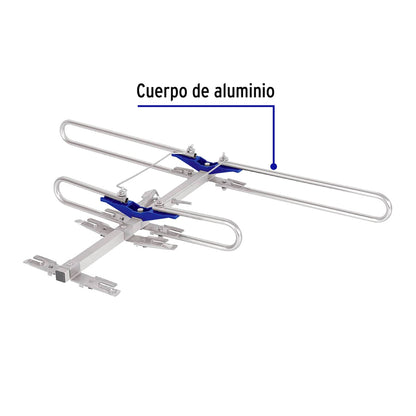 Antena aérea para HD TV de 4 elementos y 2 dB