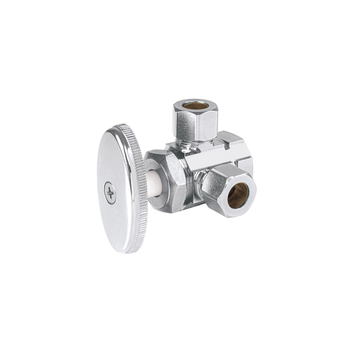 Llave ang. doble salida 3/8", multivuelta, barrilito