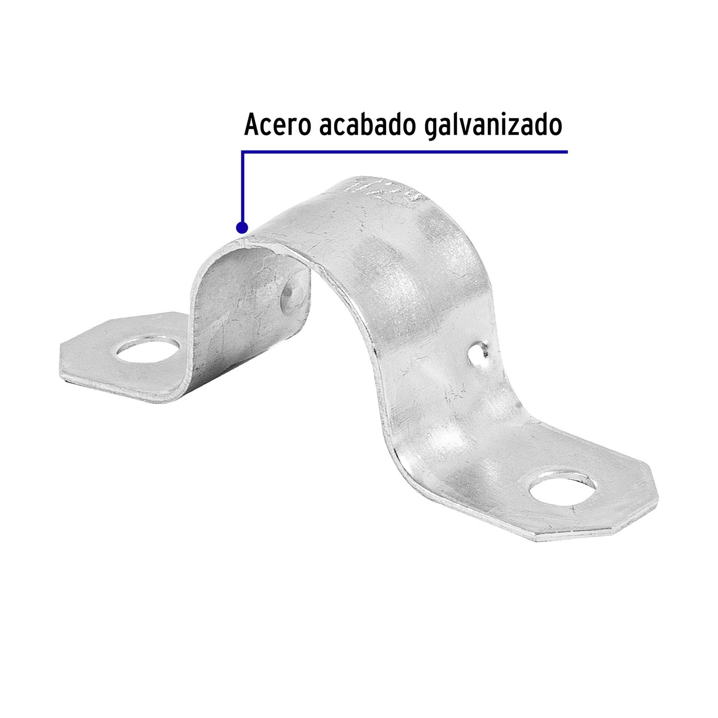 Bolsa 10 abrazaderas omega 1/2 pulg