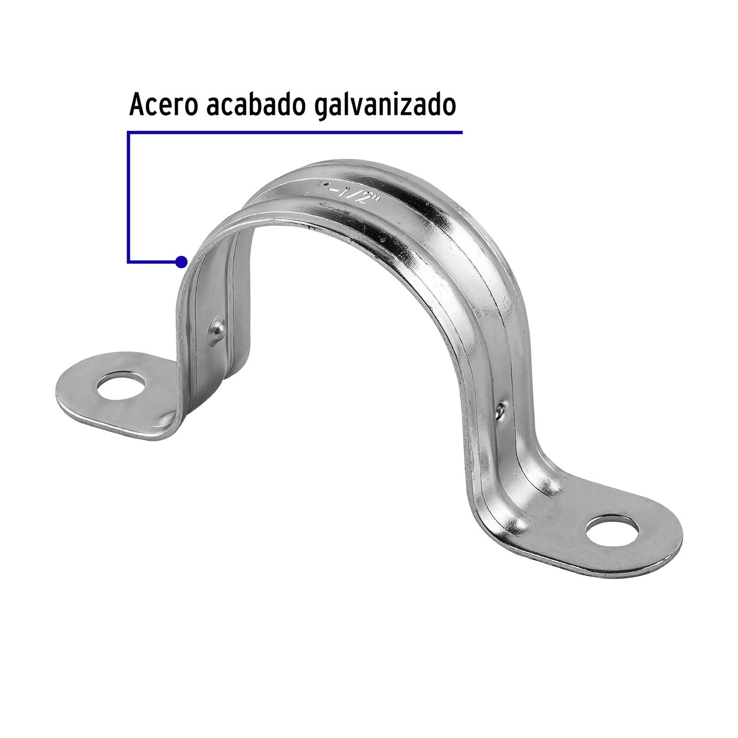 Bolsa 5 abrazaderas omega 1-1/2 pulg