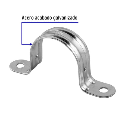 Bolsa 5 abrazaderas omega 1-1/2 pulg