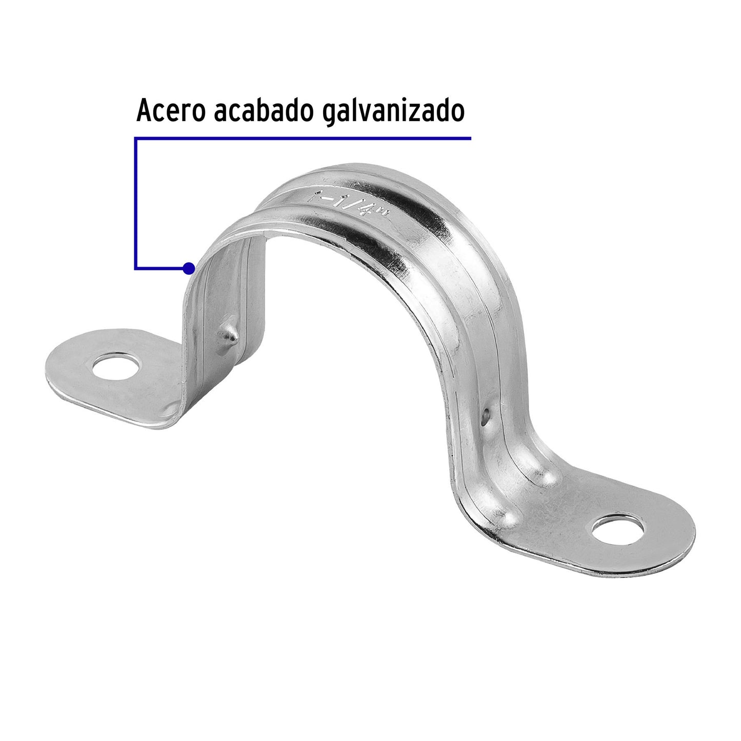 Bolsa 5 abrazaderas omega 1-1/4 pulg