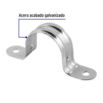 Bolsa 5 abrazaderas omega 1-1/4 pulg
