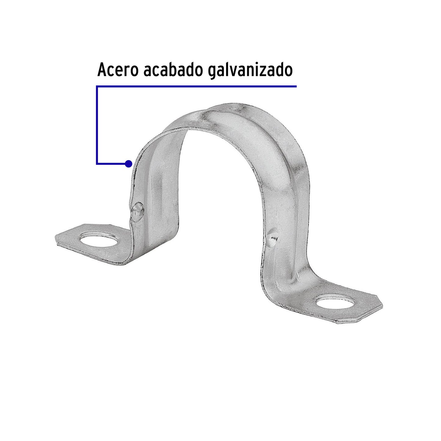 Bolsa 10 abrazaderas omega 1 pulg