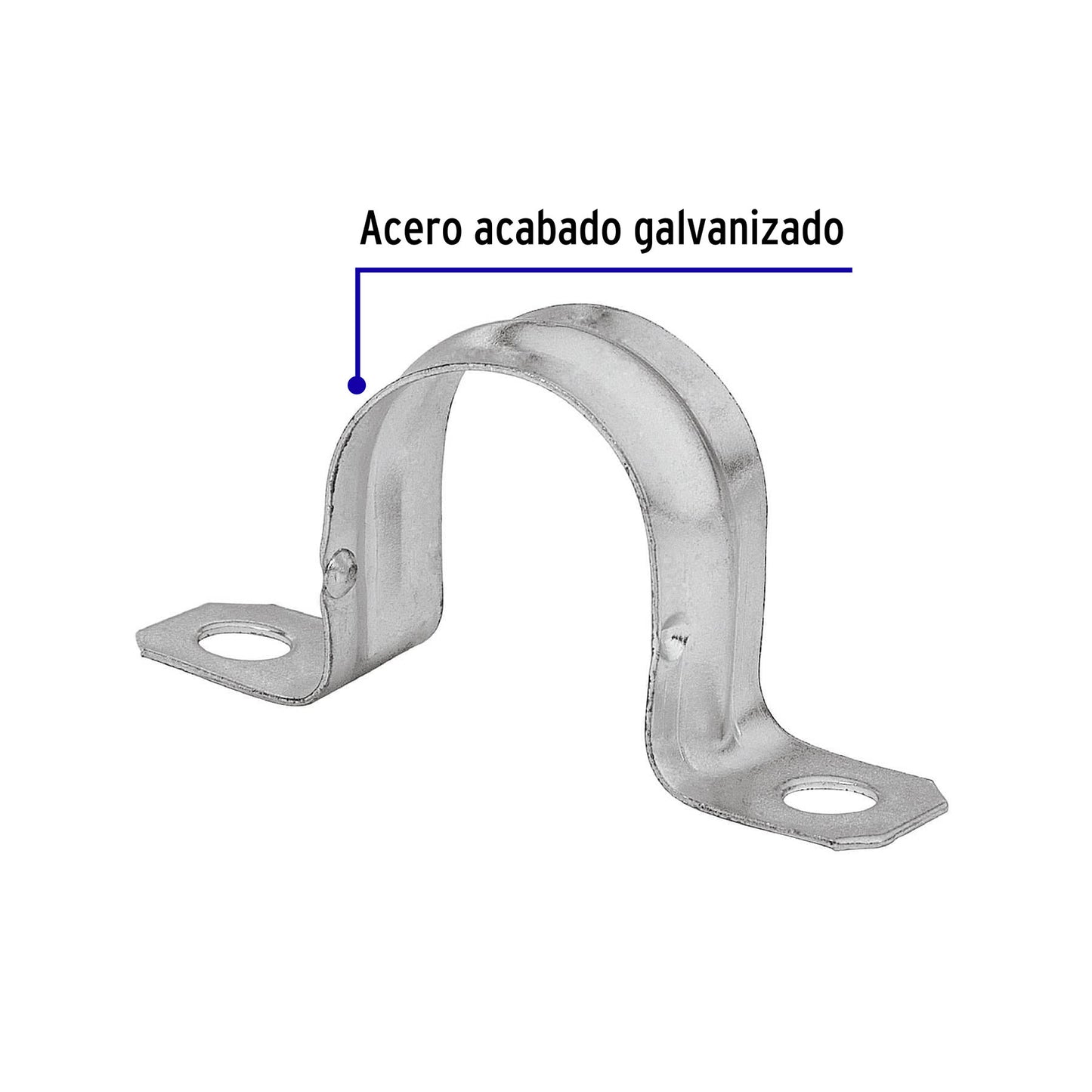 Bolsa 5 abrazaderas omega 2 pulg