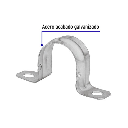 Bolsa 5 abrazaderas omega 2 pulg