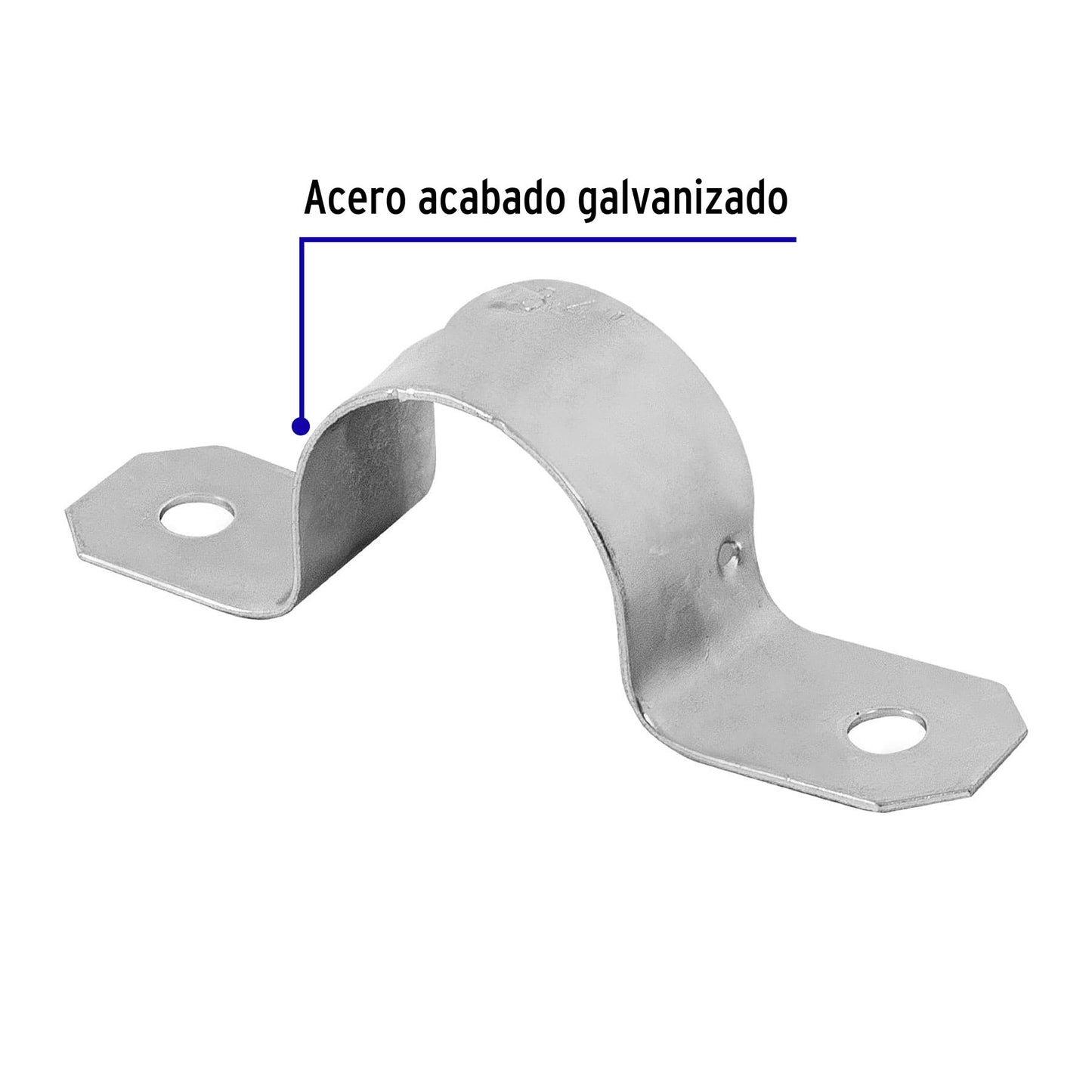 Bolsa 10 abrazaderas omega 3/4 pulg