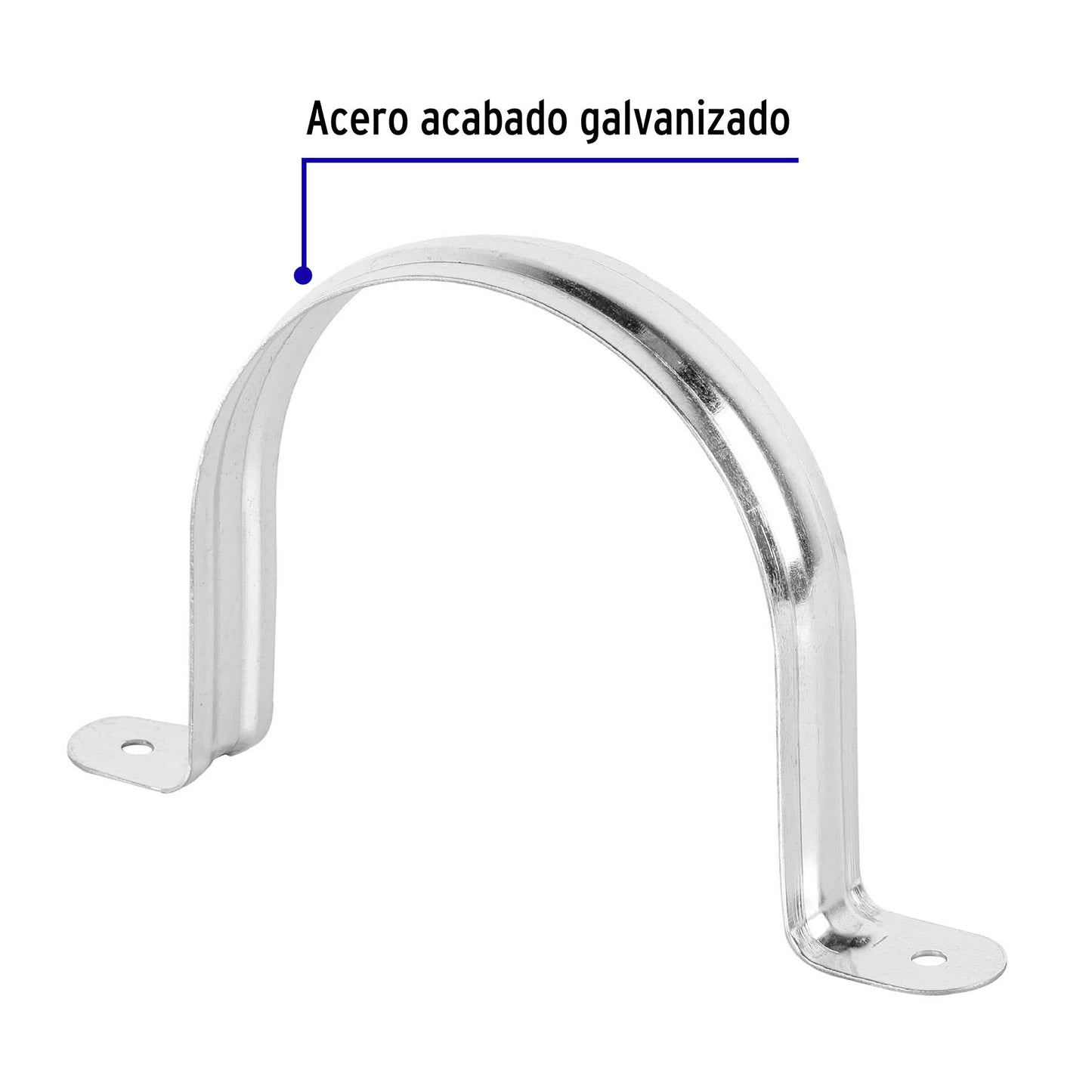 Bolsa 5 abrazaderas omega 4 pulg