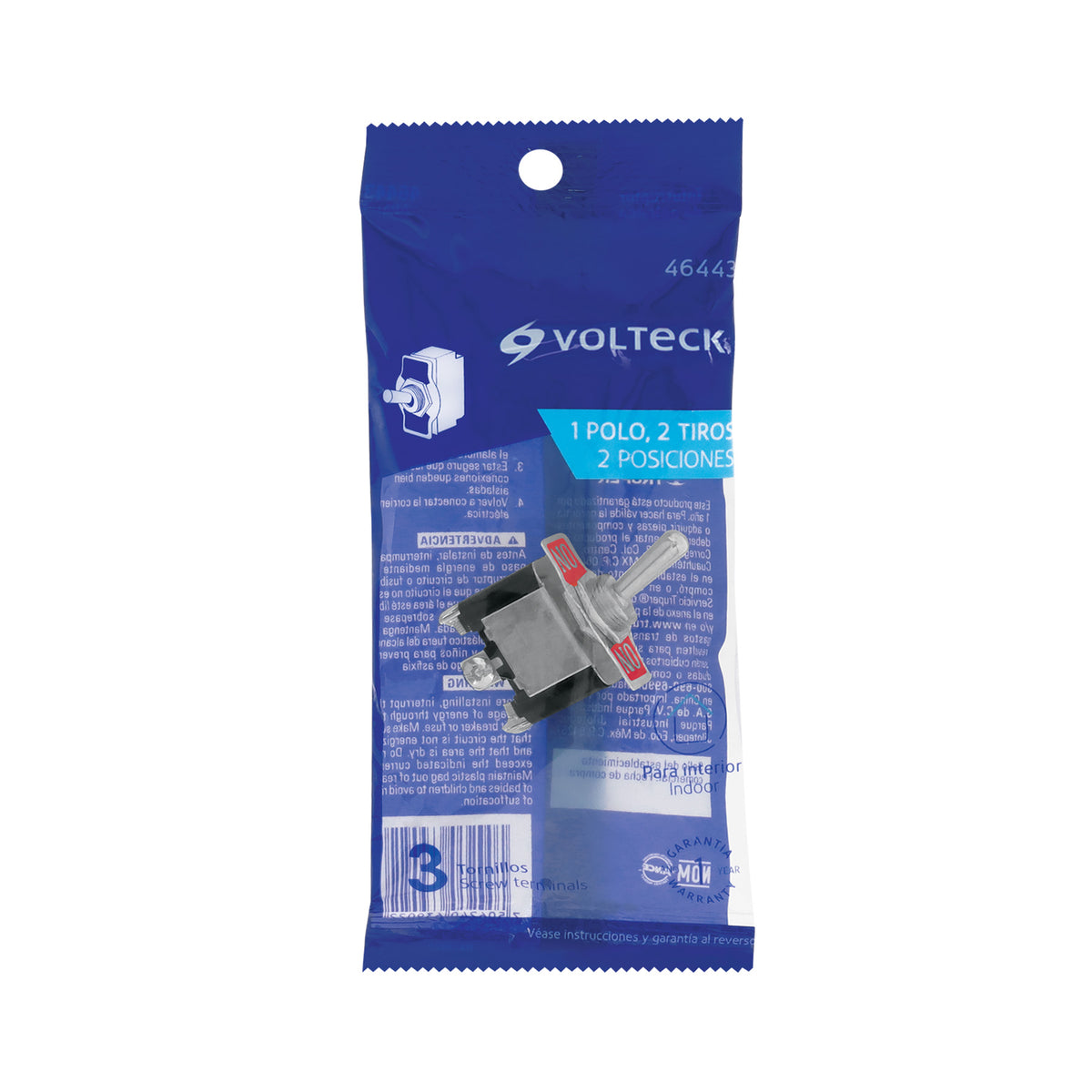 Interruptor de palanca, 1 polo, on-on · vista 5
