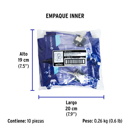 Interruptor de palanca, 1 polo, on-on · vista 7
