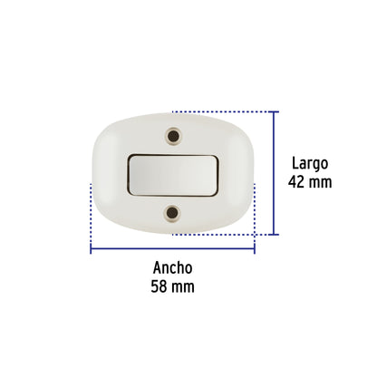 Interruptor de sobreponer sencillo