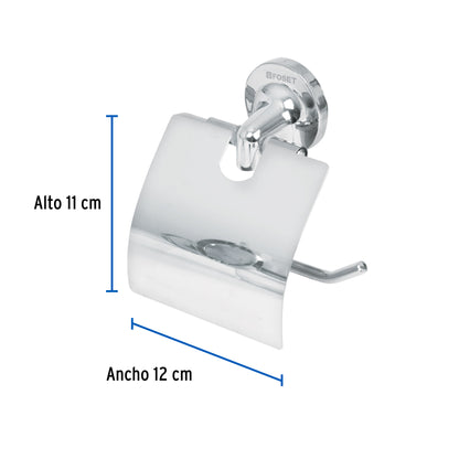 Portarrollo con cubierta de acero inoxidable