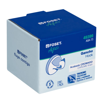 Gancho sencillo metálico para toalla