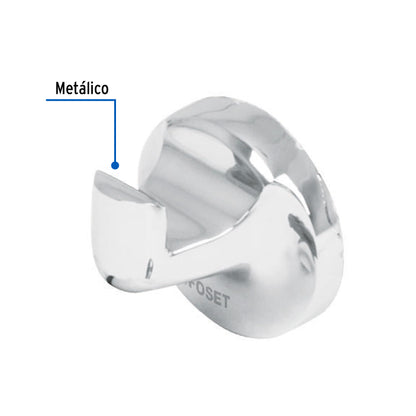 Gancho sencillo metálico para toalla