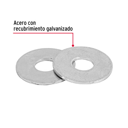 Arandelas Planas Galvanizadas 5/16 pulg Bolsa 1kg