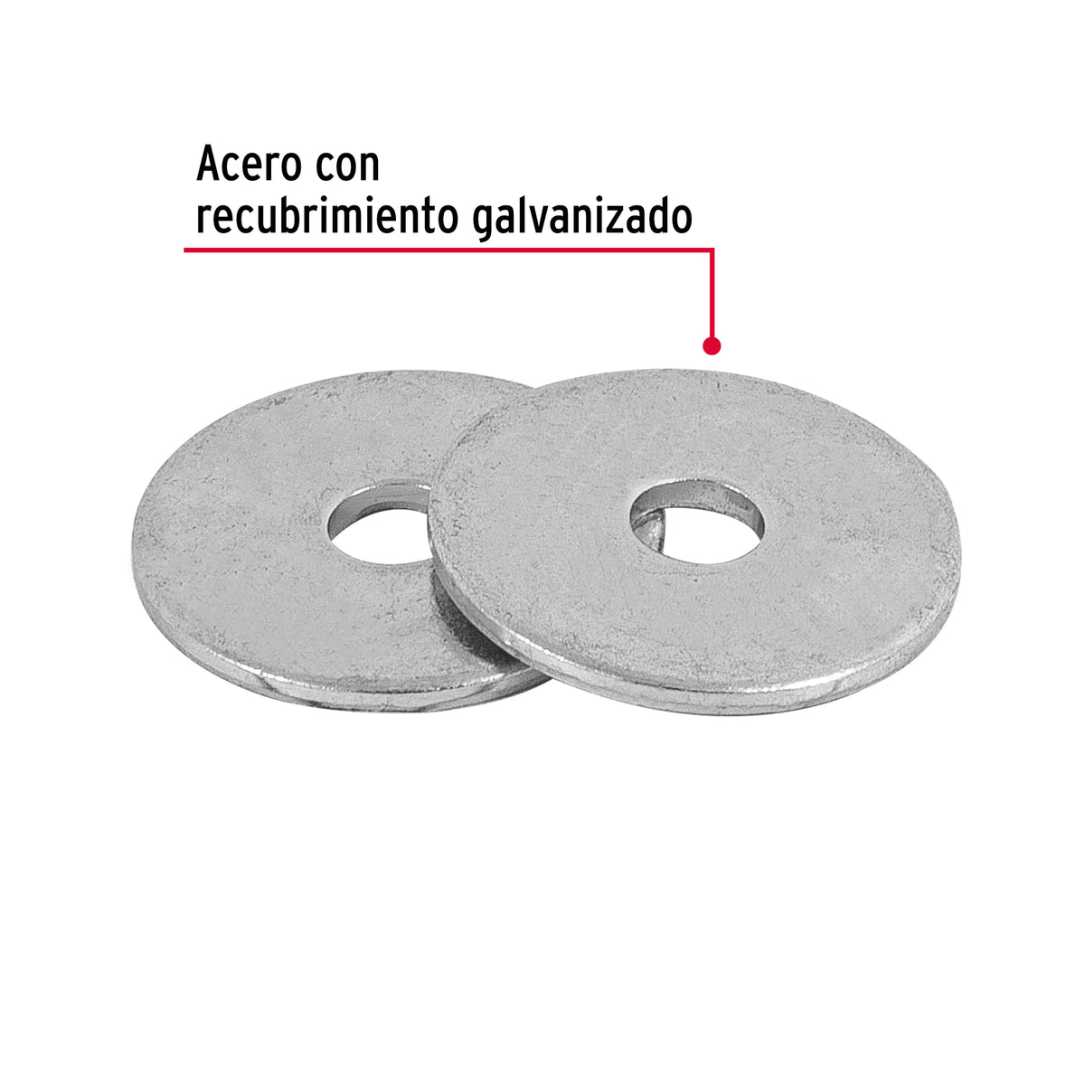Arandelas Planas Galvanizadas 5/32 pulg Bolsa 1kg