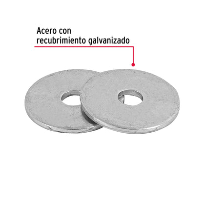Arandelas Planas Galvanizadas 5/32 pulg Bolsa 1kg