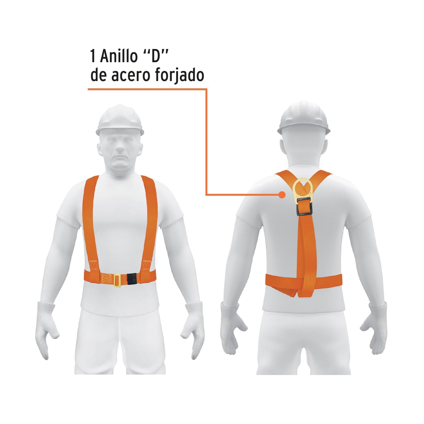 Arnés de pecho con 1 anillo
