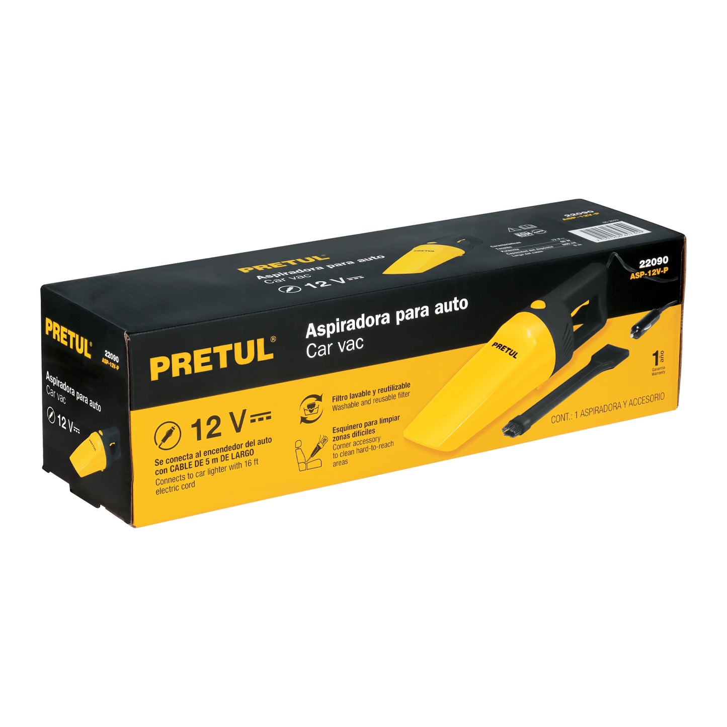 Aspiradora para auto de 12 volts