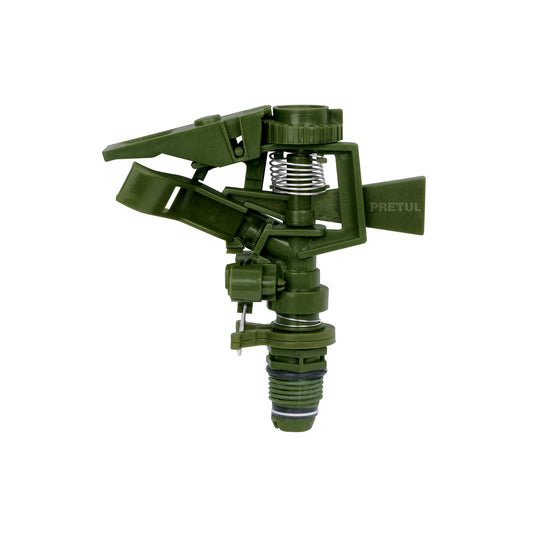 Cabeza de aspersor plástico color verde sin estaca