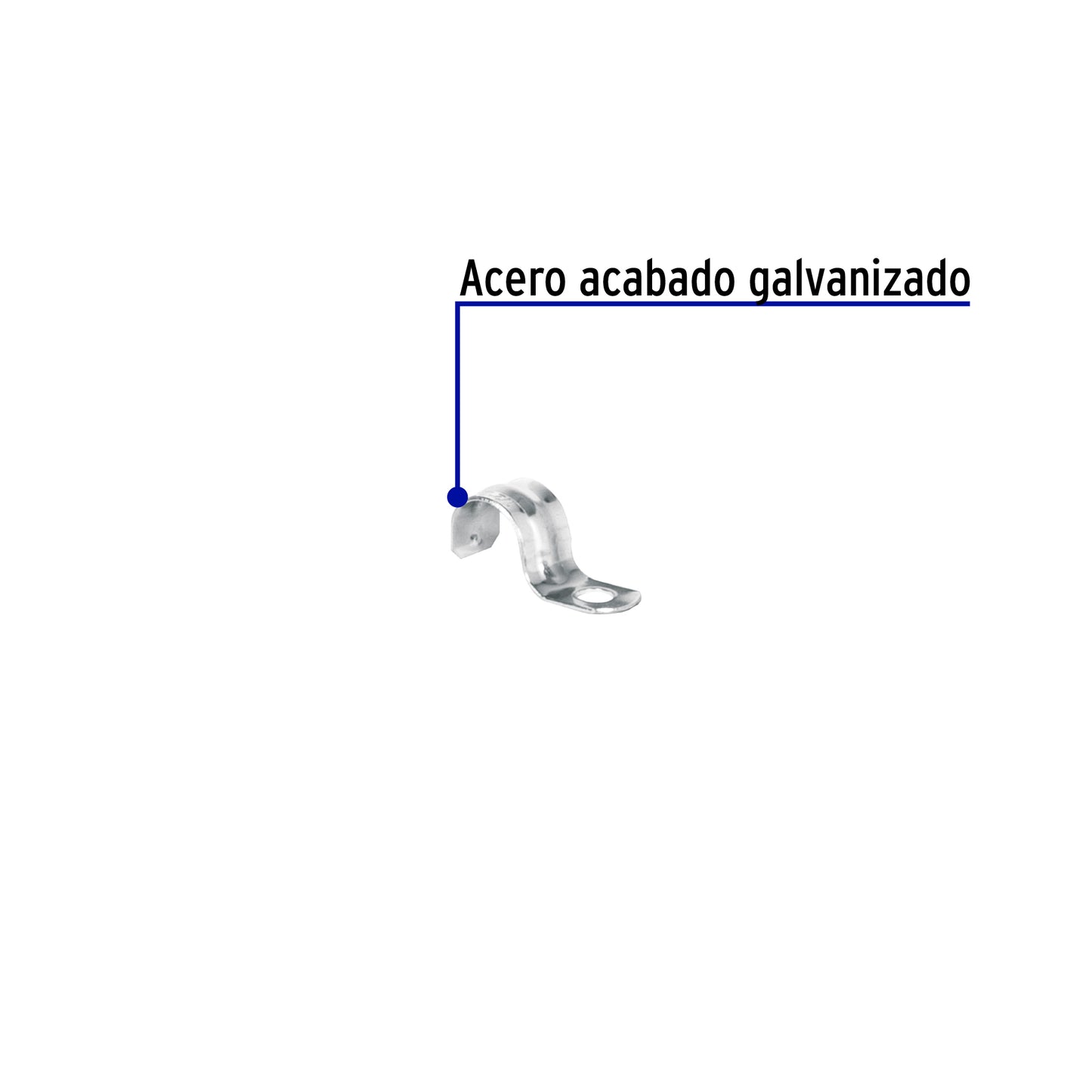 Abrazadera tipo uña 1/2 pulg