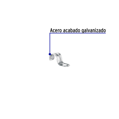 Abrazadera tipo uña 1/2 pulg