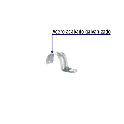 Abrazadera tipo uña 1 pulg