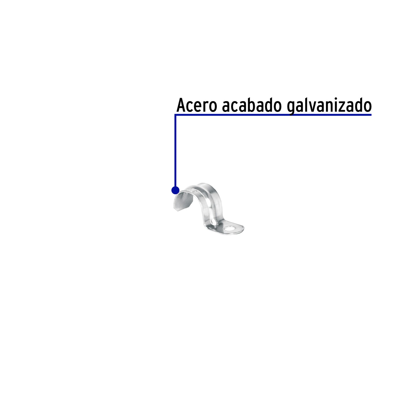 Abrazadera tipo uña 3/8 pulg