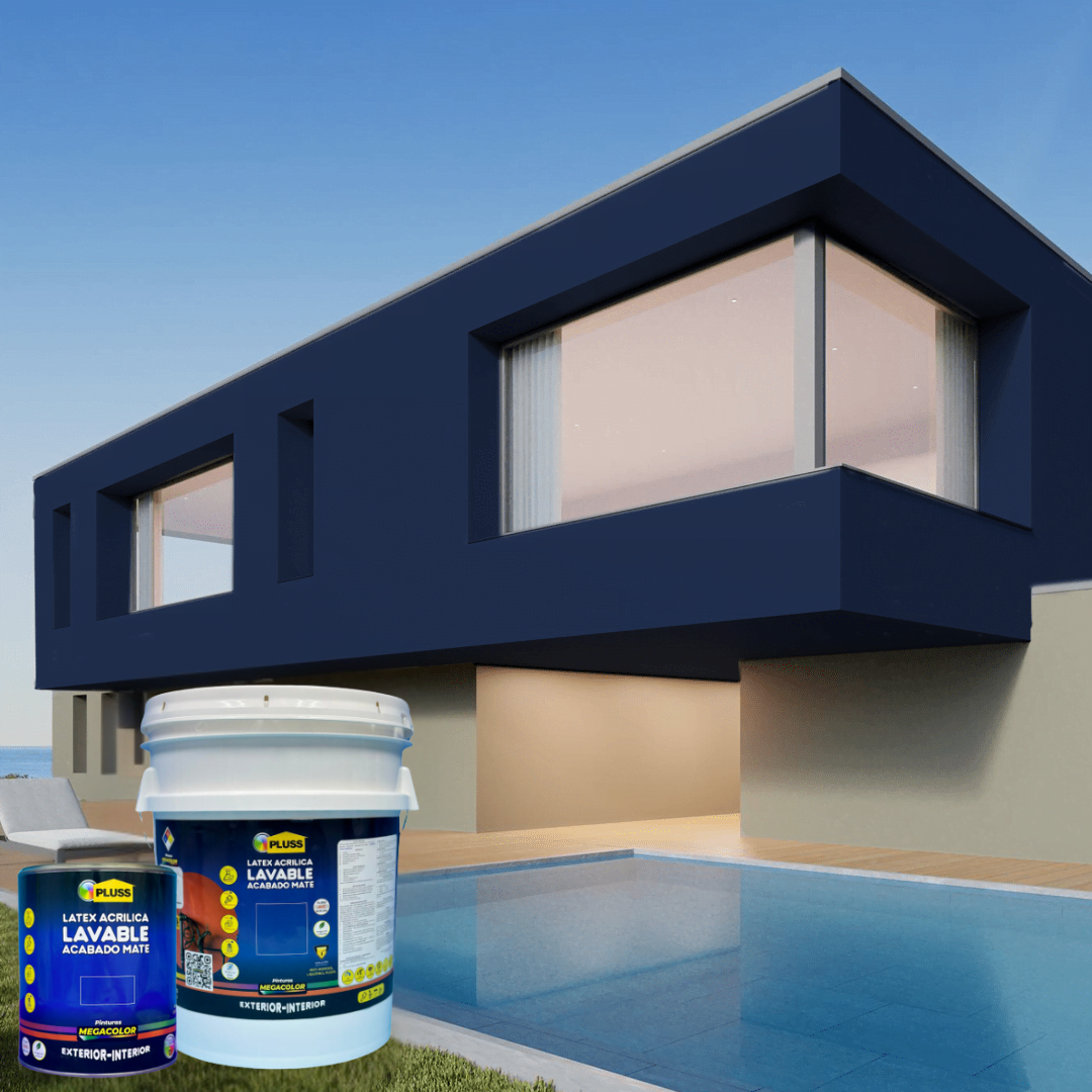 Pintura látex Pluss mate acrílica lavable para interior y exterior
