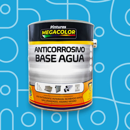 Anticorrosivo base agua 2 en 1 para galvanizado y acero con acabado semibrillante