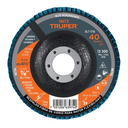 Discos Laminados, Alto Rendimiento, Diámetro 4 1/2"