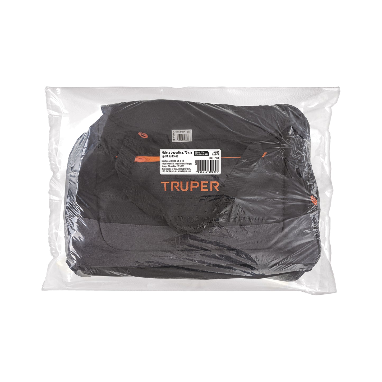 Maleta deportiva de 75 cm con correas ajustables