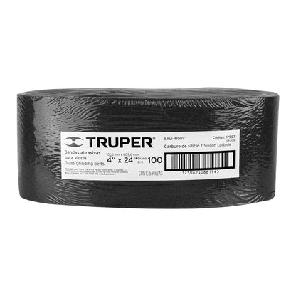 Banda para vidrio 4x24 pulg grano 100