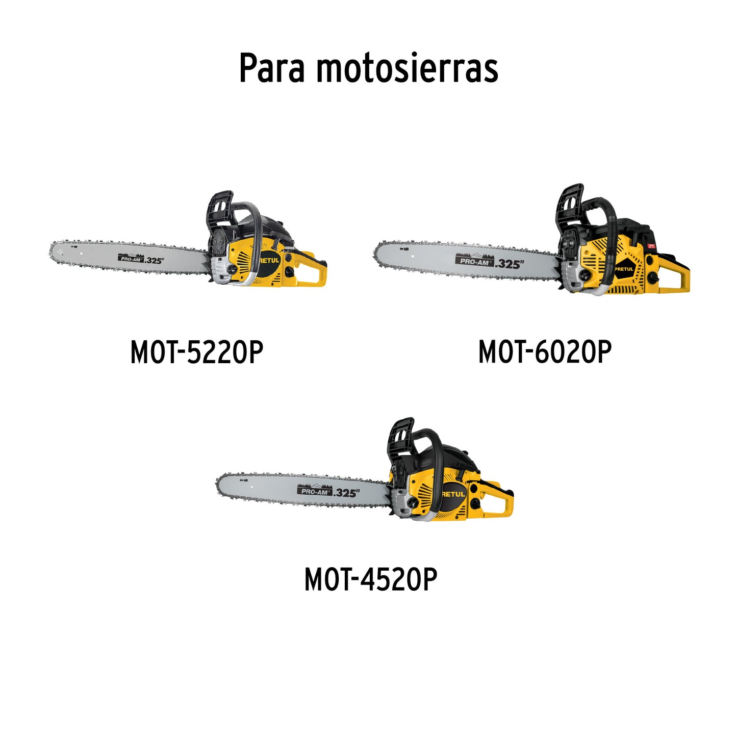 Barra de repuesto 20" para motosierra a gasolina