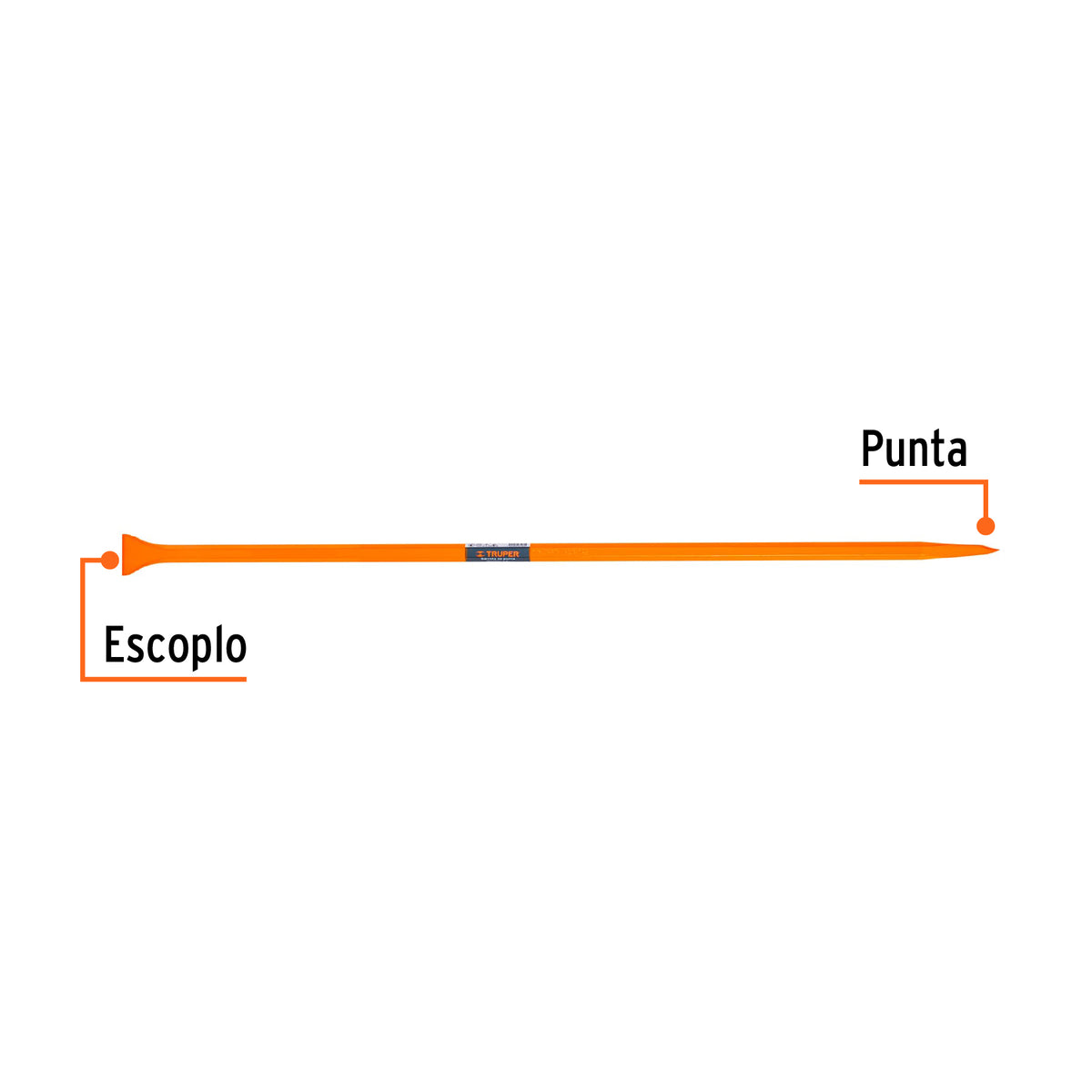 Barreta de punta de 7/8" x 125 cm, escoplo 60 mm · vista 2