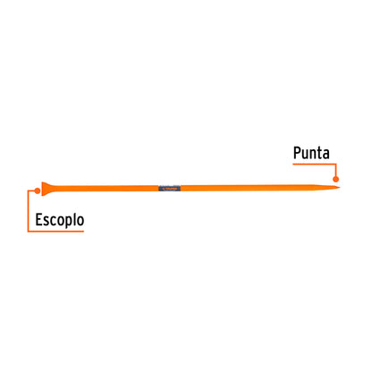 Barreta de punta de 7/8" x 125 cm, escoplo 60 mm · vista 2