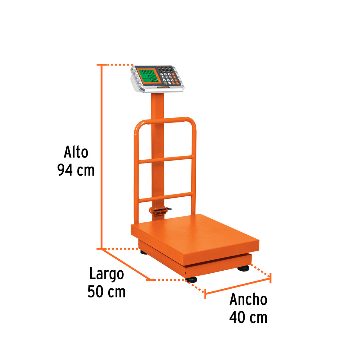 Báscula electrónica de plataforma, plegable, 200 kg · vista 4