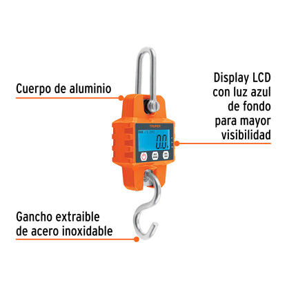 Báscula electrónica colgante de 300 kg