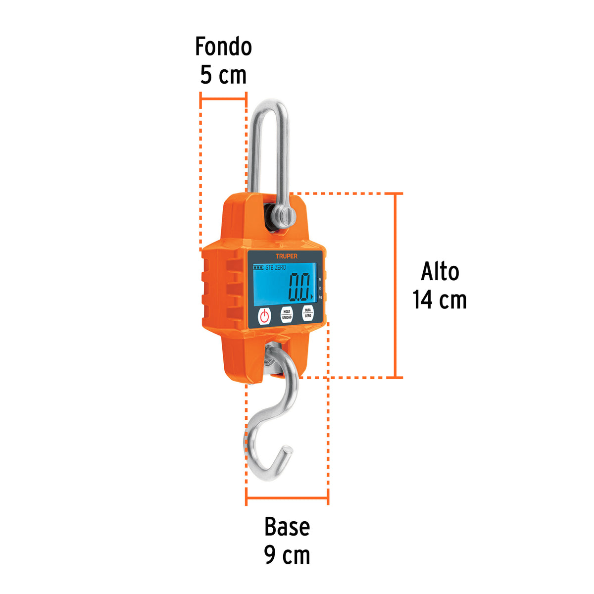 Báscula electrónica colgante de 300 kg