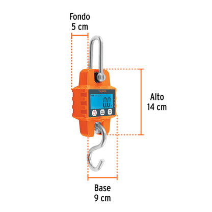 Báscula electrónica colgante de 300 kg